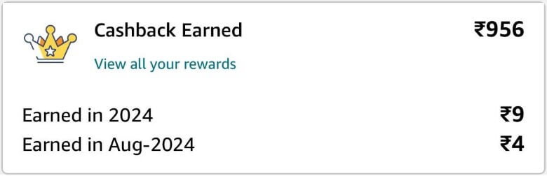 Amazon Pay Cashback Reward Screenshot On Mobile App